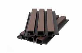 Фасадная панель брусковая двухцветная (33*165/138*3600 мм) 3D, CO-EXTRUSION, PG, коллекция NUSADUA, ДПК, толщина ПВХ - 0,7 мм, цвет: mix chocolate (шоколад) 5cbj3EWwjvBupZu56urZ23