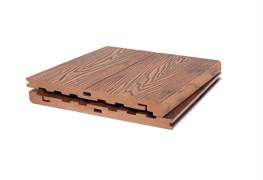 Ступень МАССИВ (20*320*2900 мм) 3D WOOD MIX, PG, коллекция DENPASAR, ДПК, цвет: Красное дерево CzDP-xwih763dvsaiOy593