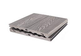 Ступень МАССИВ (20*320*2900 мм) 3D WOOD MIX, PG, коллекция DENPASAR, ДПК, цвет: Светло-серый t5rXkc3Mggb4FzCjgoGhD2